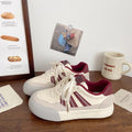 German army trainer (gat) platform sneakers - women's leather upper,  autumn new arrivals, chic & niche korean style, low-top student athletic white shoes
