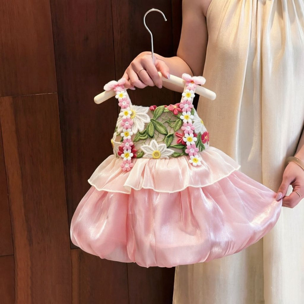 【dropshipping】pink floral sundress - sweet & cute new arrival, stunning first birthday dress, ethereal & gorgeous