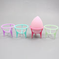 Manufacturer's source of beauty egg holder, plastic shelf, three-legged drying rack, powder puff shelf, beauty egg holder storage holder