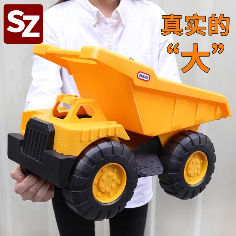 Large excavator kids toy car can seat people remote control engineering vehicle hook push excavator boy gift beach toy