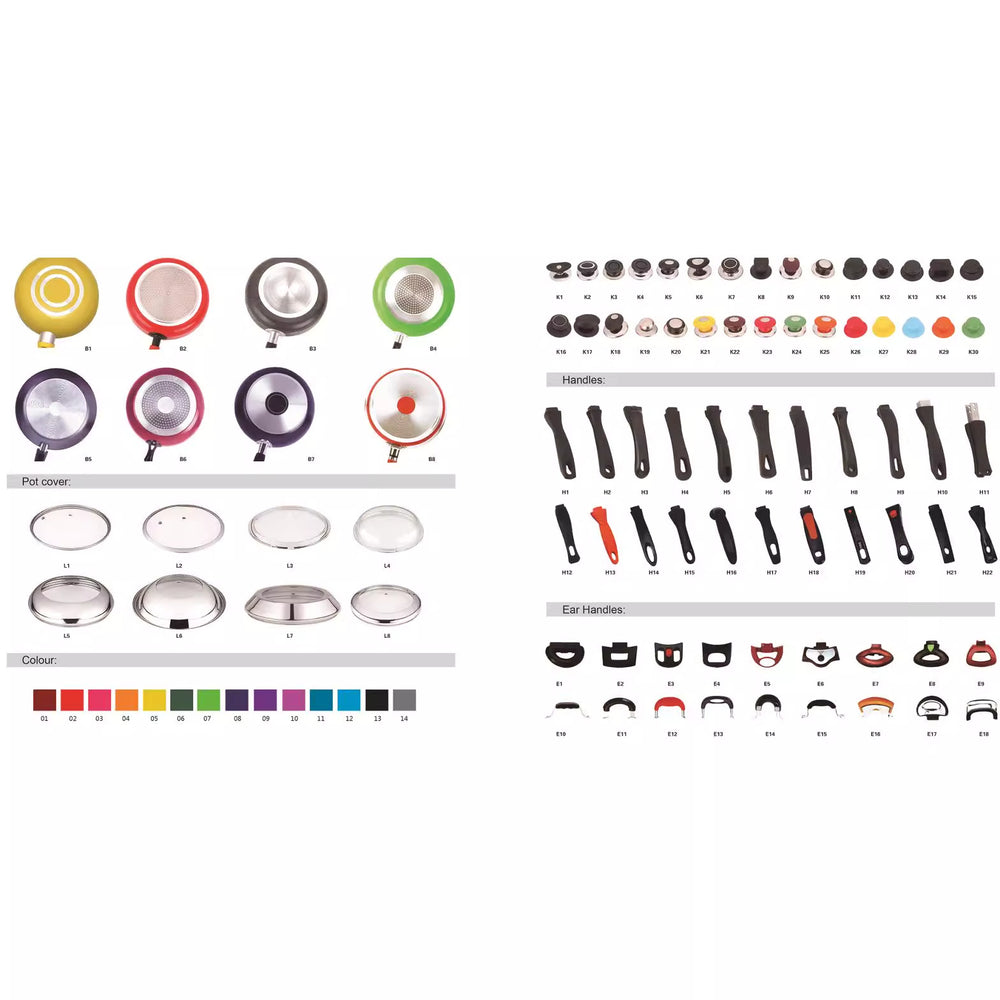 Lanye manufacturer pots and accessories reissue pot lids, cover beads, handles and other accessories