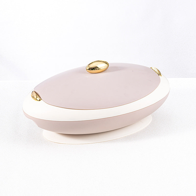 new arrival: european-style oval classic insulated lunch box - direct from the manufacturer