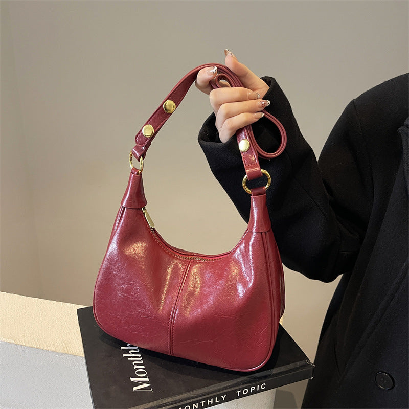 new arrivaleasiest for match armpit bag women's retro texture trendyniche style shoulder bag fashioneasiest for match crossbody bag