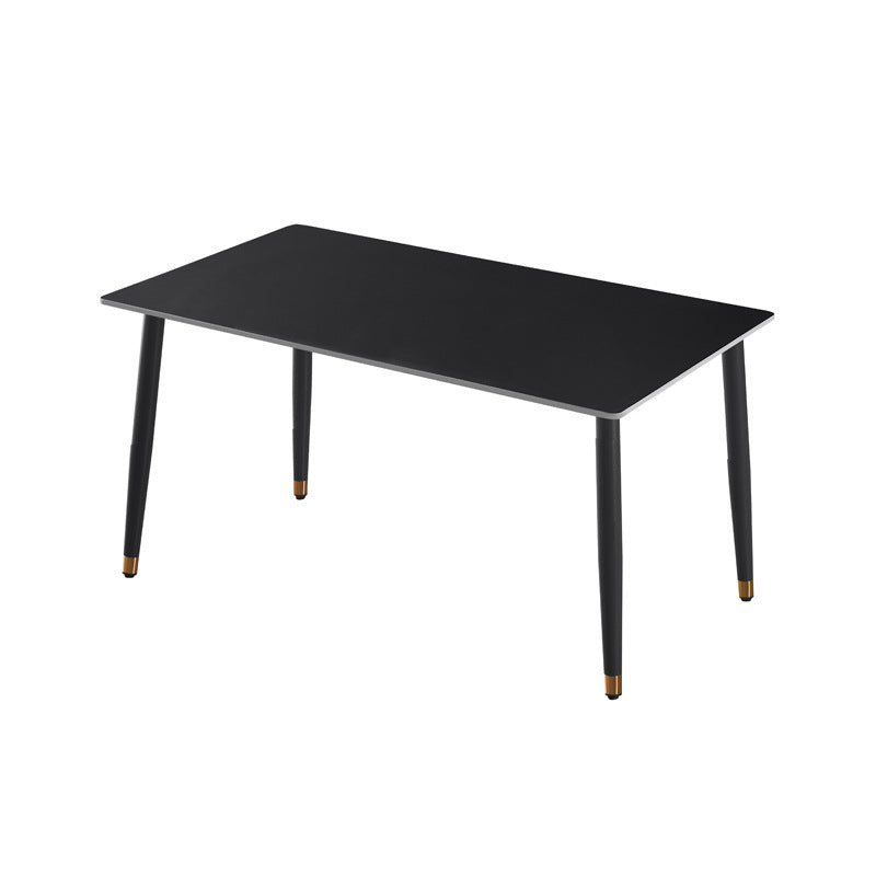 Rock slab dining table combination modern casual italian for home dining table small apartment rectangular simple dining table