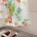 new product girl fashion style sling fresh floral chiffon fashion socialite + shortssuit