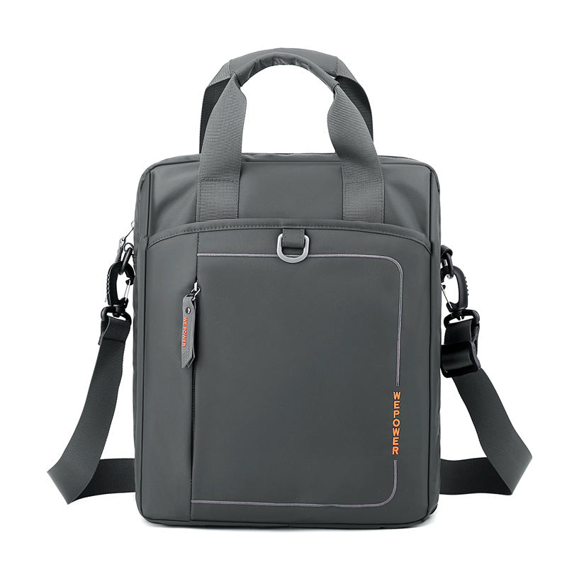 Cross-border new men's shoulder bag casual business portable men's bag fashion simple men's messenger bag briefcase computer bag