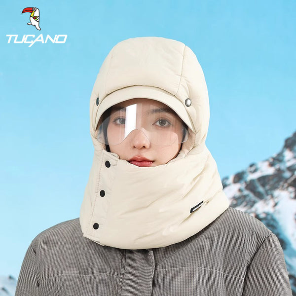 Lei Feng hat women's winter 2024 new thickened ear protection cycling electric vehicle warm artifact cold ear protection cotton hat