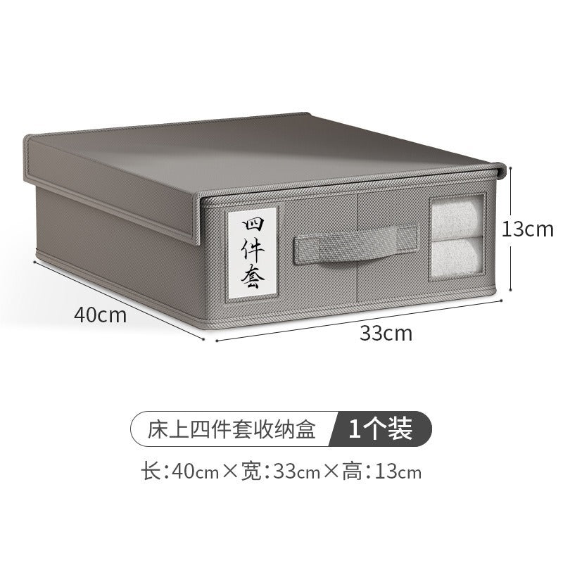 Cross-border increase and upgrade Oxford cloth autumn and winter thickened bed sheet storage box clothing fabric blanket quilt cover storage box