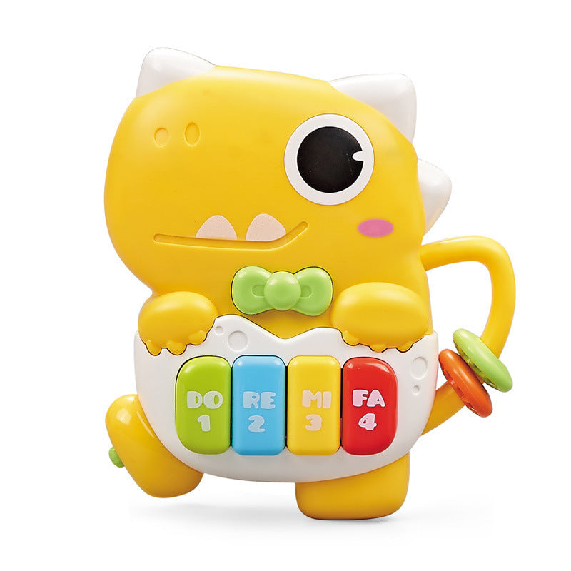 Cross-border  South East Asia Hot-selling, baby sound and light dinosaur piano children's cartoon electronic organ toy music flash