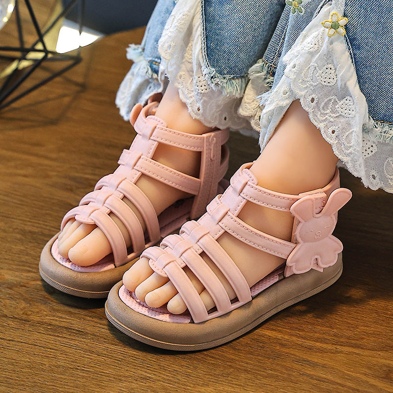 Girls' roman sandals: new korean style fashion for spring/summer  - high-top princess sandals for little girls and children
