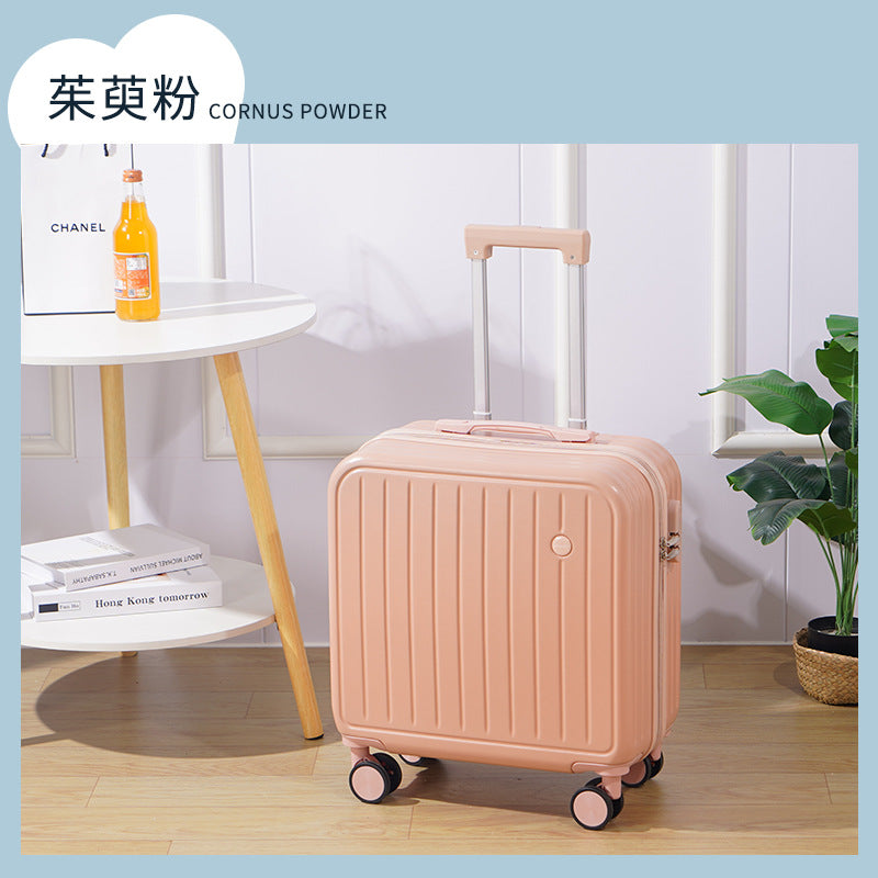New small-capacity boarding case 18-inch trolley case universal wheel suitcase portable password case men's and women's high-value case