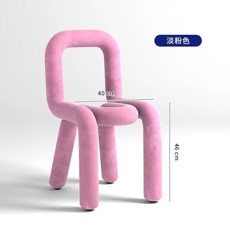 Bold Chair椅子创意网红化妆凳子个性休闲异形椅服装店设计师餐椅