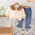 Baby girl's fall/winter clothing  new style: casual sweatshirt two-piece set for little girls - direct wholesale supply