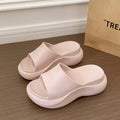 2026 new eva slippers for women, thick-soled height increasing summer outdoor wear, "stomping on shit" comfort, premium one-strap sandals