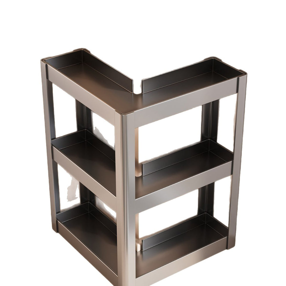 Kitchen corner spice rack - 2025 new multifunctional 90-degree countertop corner spice organizer