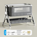 [aluminum alloy-silver] + baby mattress (waterproof, oilproof and antibacterial) + storage basket + mosquito net