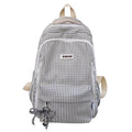 Spring outing high-looking plaid school bag for female junior high school students k-style ins style forest style easiest for match campus simple girl style double
