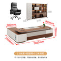 2.6m table + executive chair + 3.2m bookcase