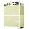 Aluminum alloy cupboard for home kitchen cabinet simple multi-functional stainless steel locker multi-layer stove storage cabinet box