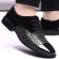 Spring/summer new men's leather shoes - versatile korean style, british fashion, trendy men's business shoes, hollow-out lace-up casual shoes