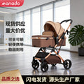 Newborn baby stroller - lightweight, foldable, reversible, and perfect for lounging!