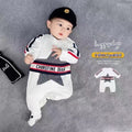 Newborn infant rompers - new spring/autumn korean style long sleeve bodysuit - baby boys and girls outdoor crawling suit