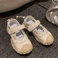 Mesh ugly cute flats women's 2026 summer new thick solecut out women's shoes thin breathable casual sports shoes sandals