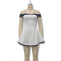fall/winter european and american fashion: new cross-border sexy bandeau one-shoulder slim-fit mini dress