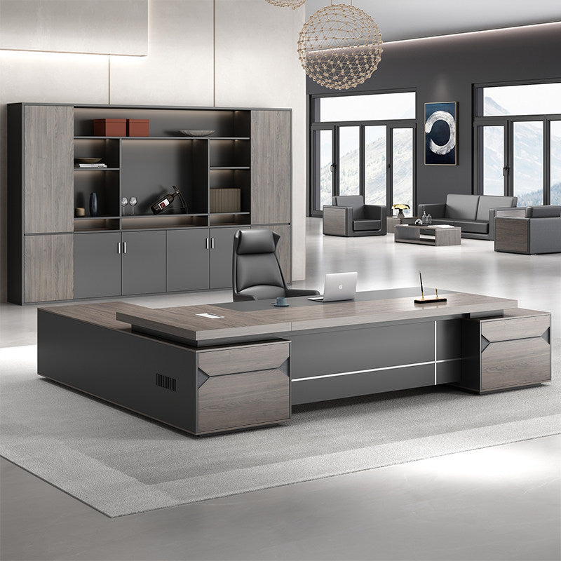 Saint li guangdong single person minimalist modern executive desk and chair set - ceo, manager, director, and supervisor office furniture