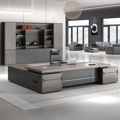 Saint li guangdong single person minimalist modern executive desk and chair set - ceo, manager, director, and supervisor office furniture