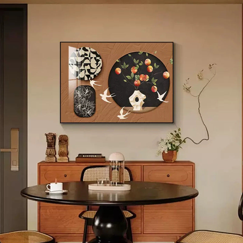 Medieval style meter box decorative painting household occlusion distribution box power box switch box signal box no punching pictures