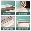 Student lunch box microwaveable japanese lunch box fresh-keeping grids portable tableware plastic square lunch box gift