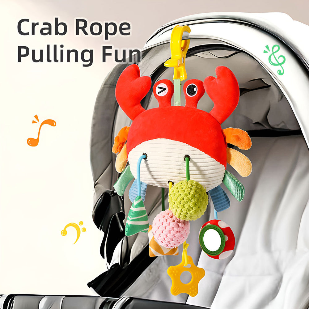 bed bell baby toy crab pumping bed hanging rattle soothing hanging ornament stroller cartoon pendant