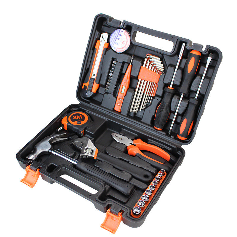 M size medium combination toolbox set 38-piece set Vehicle emergency tool set Carbon steel tools 306-38