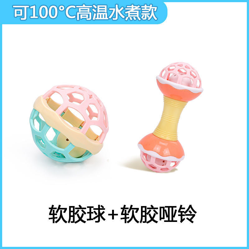 Cross-border export newborn baby toys baby hand rattle boys and girls early education puzzle bell toothpaste bed bell accessories