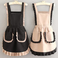 Beautiful and breathable work apron - modern minimalist design for women, suitable for home kitchen, office, cotton fabric, durable workwear, nail salon