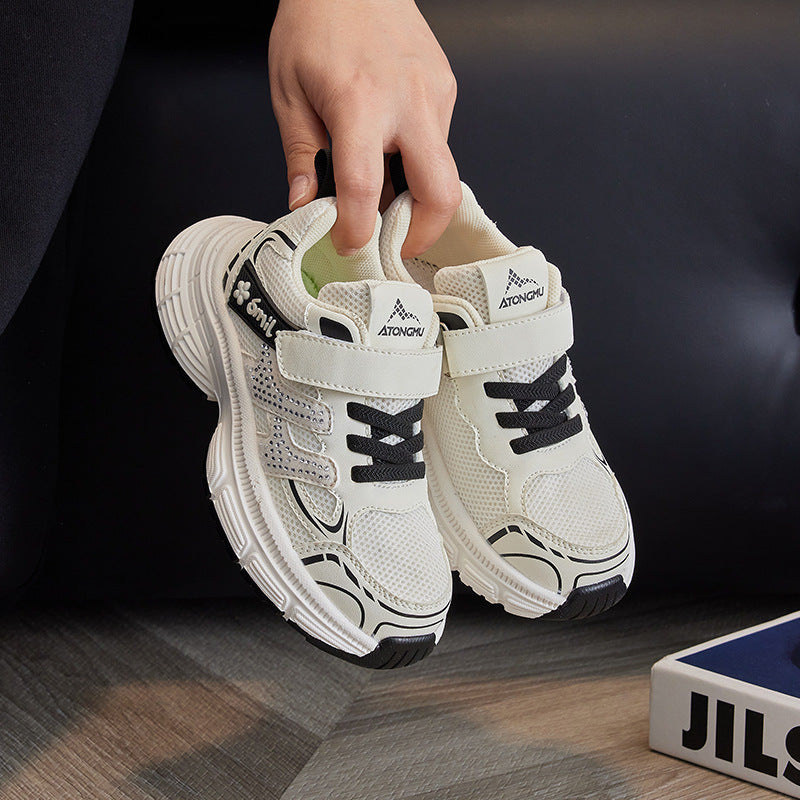 2025 autumn new sports shoes boys breathable running shoes girls fashion versatile casual sports shoes children's shoes