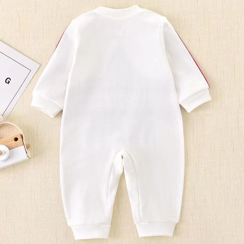 Newborn infant rompers - new spring/autumn korean style long sleeve bodysuit - baby boys and girls outdoor crawling suit