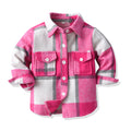 New arrivalpreppy style boys spring & fall clothing cotton long sleevesplaidkidsshirt brushed outwear children's clothing manufacturer wholesale