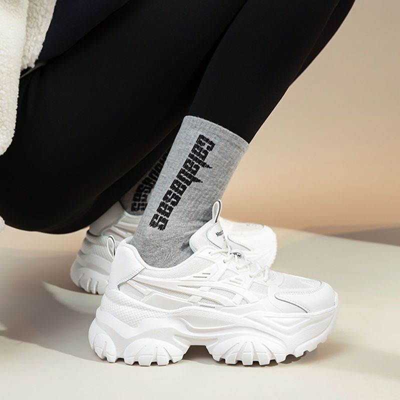 Dad shoes women's ins trend 2026 autumnew arrival women's shoes k-styleeasiest for matchthick sole sports casualwhite shoes