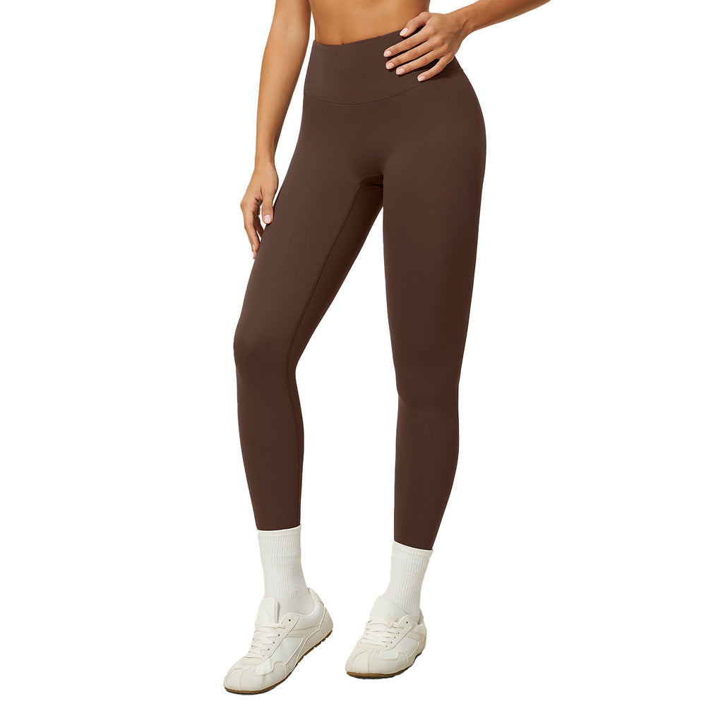 European and american style running naked feel quick-dry fitness leggings breathable outerwear tight workout pants high waist butt lifting yoga pants women's 8047
