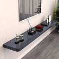 Wall-mounted floating tv cabinet normcorethickened solid wood one-line shelf storage rack living room wall decoration shelf bookshelf