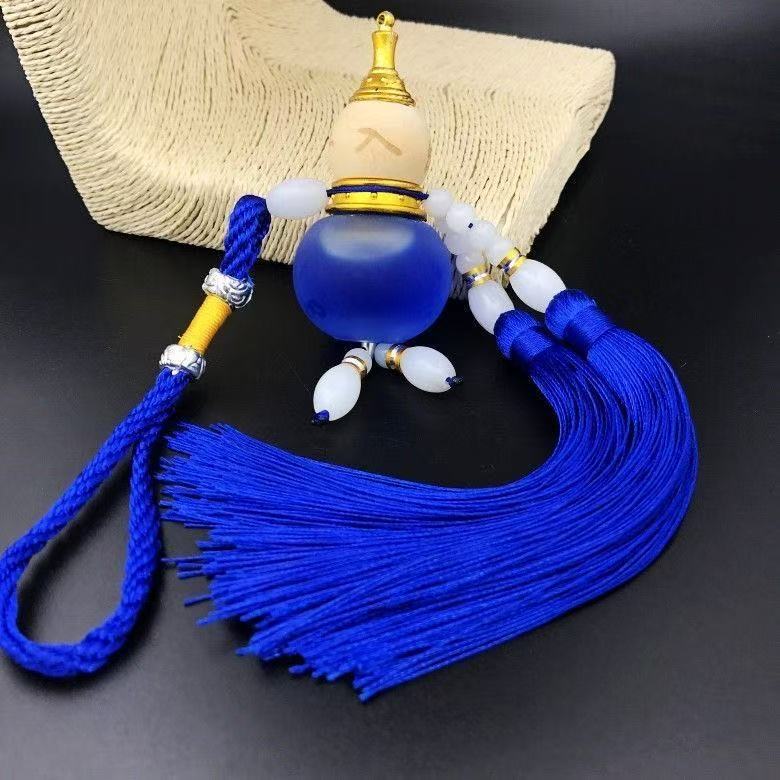 Car perfume gourd pendant car interior accessories car decoration supplies fragrance pendant safe entry wooden cover gourd