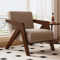 Richard nordic solid wood single sofa chair living room french cafe hotel retrob&b balcony lazy chair