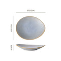 7.3inch plate-grey crystal