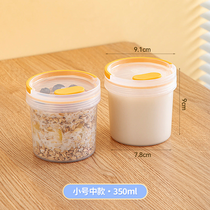 Kitchen Portable Food Sealed Jar Oat Cup Classification Baby Baby Supplementary Food Box Plastic Portable Transparent Storage Box