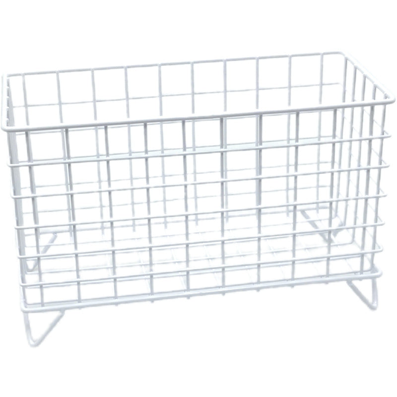ins wind white wrought iron storage basket high value office dormitory desktop large capacity sundries coffee storage box