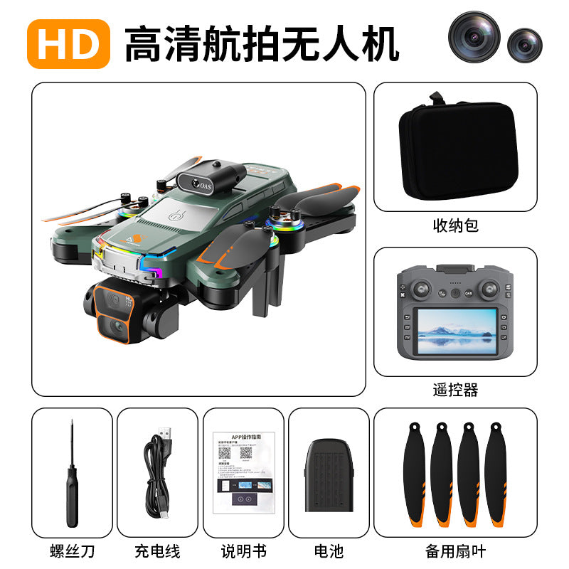 Z2 pro drone with screen, esc, dual camera, obstacle avoidance, optical flow positioning, hd aerial photography, long endurance remote control aircraft