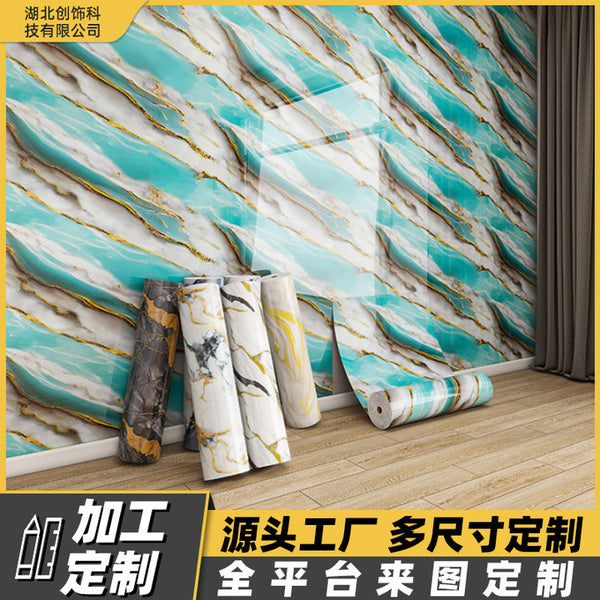 Gilt luxury stone imitation tile wall sticker, background cloth in the live stream, advanced sense wall + space sense 3D three-dimensional sticker, self-adhesive sticker.