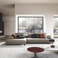 Accessible luxury genuine leather sofa imperial slot l-shaped first layer cowhide art living room sofa italian small apartment corner sofa
